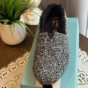 Toms Alpargata Sweater Knit Fleece Espadrilles